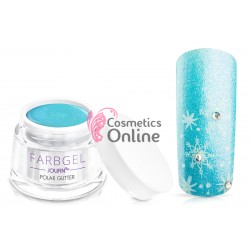 Gel UV Jolifin cu sclipici Polar Glitter 5 ml + 1 Pigment Oglinda Cadou